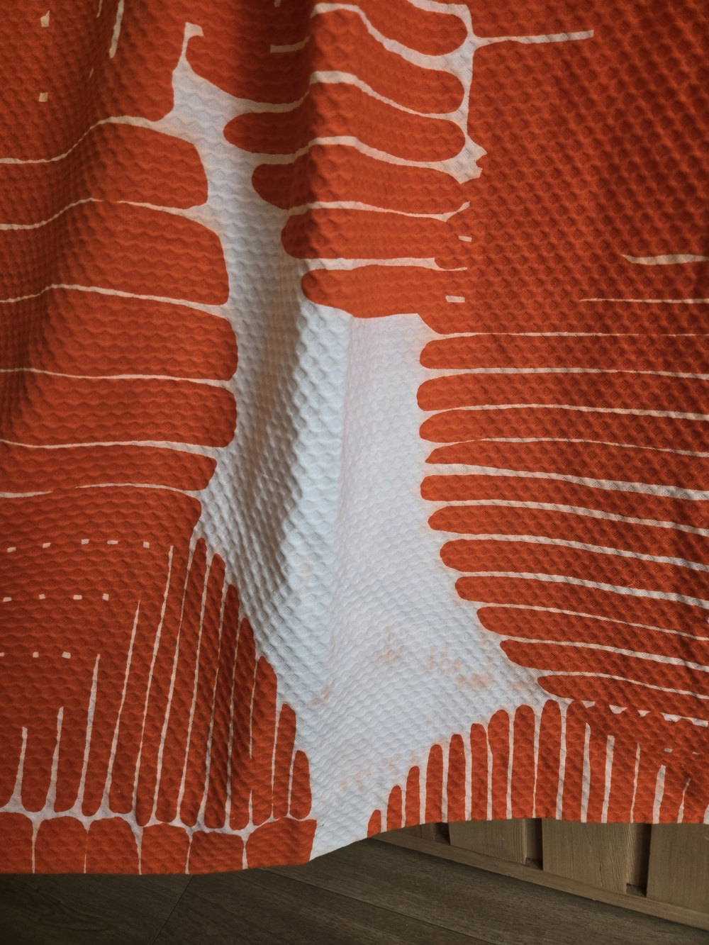 Vintage 1970's Malia Honolulu Orange And White Maxi Dress - Picture 6 of 6